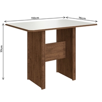 Conjunto Mesa de Jantar e 4 Cadeiras Evora Indekes