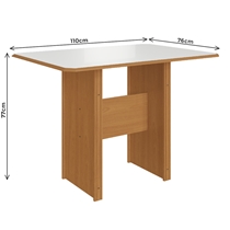 Conjunto Mesa de Jantar e 4 Cadeiras Evora Indekes