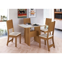 Conjunto Mesa de Jantar e 4 Cadeiras Evora Indekes