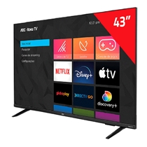 Smart TV 43" AOC Full HD 5135 com Comando de Voz Roku TV 3 HDMI 1 USB