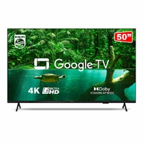 Smart TV 4K 50” Philips DLED UHD 50PUG7408 Google Bluetooth HDR 3 HDMI 2 USB