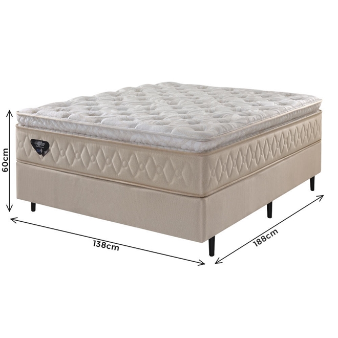 Cama Box Casal Ecoflex Lush X X Cm Schumann