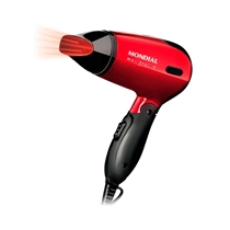 Secador de Cabelo Mondial Max Travel SC-10 1200W Vermelho/Preto - Bivolt