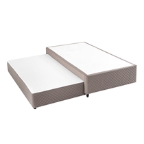 Base para Cama Box Solteiro Herval 1453 com Cama Auxiliar 88X188X34cm - Bege