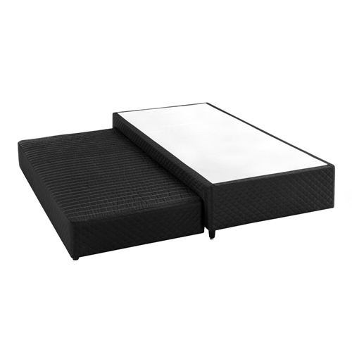 Base para Cama Box Solteiro Herval 1453 com Cama Auxiliar 88X188X34cm Idea - Preto