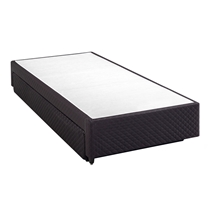 Base para Cama Box Solteiro Herval 1453 com Cama Auxiliar 88X188X34cm - Idea Marrom