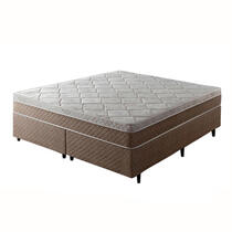 Cama Box Queen Umaflex Sevilha 158x198x67cm Molas Ensacadas - Marrom