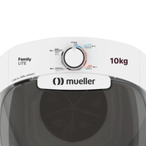 Tanquinho Mueller 10kg Family Lite com 4 Programas de Lavagem e Filtro de Fiapos Branco