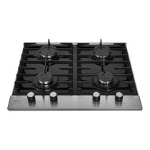 Cooktop 4 Bocas a Gás Fischer Platinium com Mesa de Vidro e Tripla Chama Preto – Bivolt