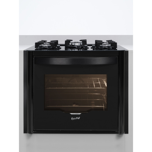 Fogão de Embutir 5 Bocas Fischer Gran Cheff com Mesa de Vidro e Grill Preto