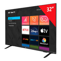 Smart TV 32” AOC DLED HD 32S5135 Processador Quad Core com Sistema Roku TV 3 HDMI 1 USB 2.0