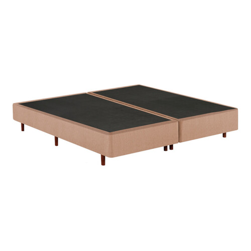 Base para Cama Box Queen Mannes Confidence Linho 158x198x37cm - Bege