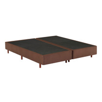 Base para Cama Box Queen Mannes Bruxelas Suede 158X198x37cm – Marrom