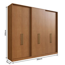 Guarda-Roupa Casal 6 Portas 4 Gavetas Edez PH1720