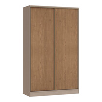 Guarda-Roupa Solteiro 2 Portas de Correr 2 Gavetas 100% MDF Castro Requinte+ 7222M