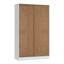 Guarda-Roupa Solteiro 2 Portas de Correr 2 Gavetas 100% MDF Castro Requinte+ 7222M