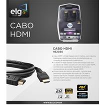 Cabo HDMI ELG 3 Metros 1.4 c/Ethernet - HS2030