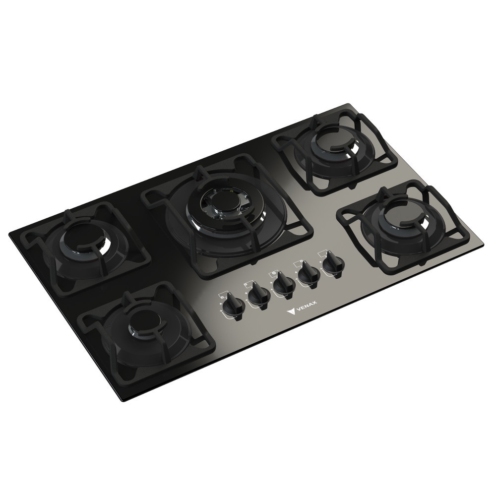 Cooktop A G S Glp Venax Arena Bocas Bivolt Preto Schumann