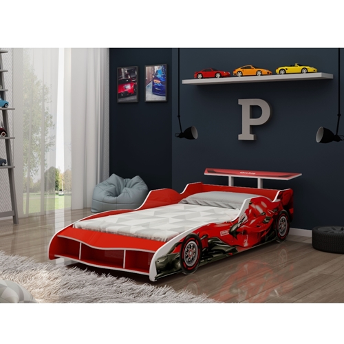 Cama Infantil Carro Corrida Formula 1 Vermelho