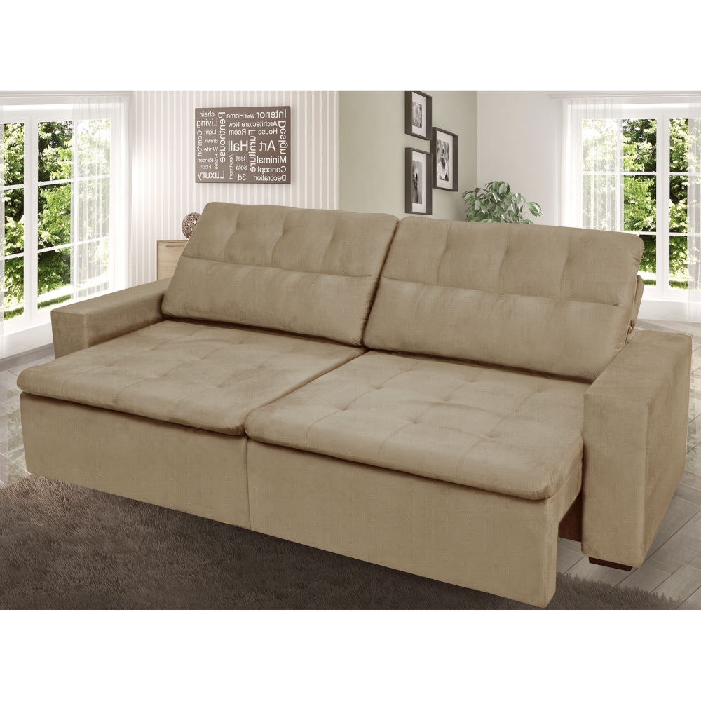 Sofá Vision Gralha Azul Retrátil Reclinável 290cm 3 Lu Schumann