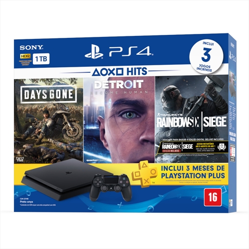 Download Console Sony Playstation 4 Slim 1tb Hits Bundle 5 Schumann PSD Mockup Templates