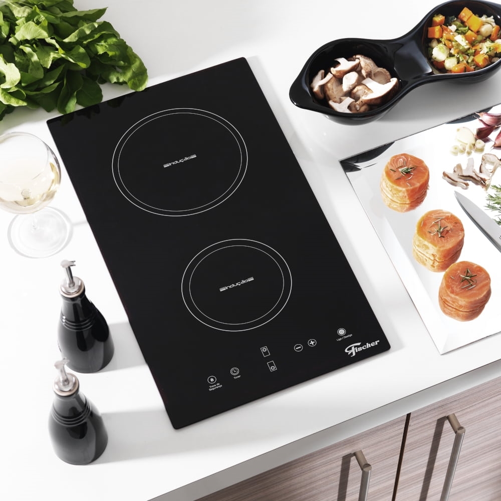 Cooktop 2 Bocas de Indução Fischer com Mesa Vitrocerâm Schumann
