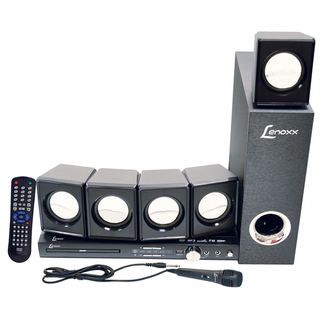 Home Theater Lenoxx HT723 270W Função Karaokê Schumann
