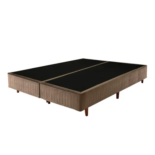 Base para Cama Box Queen Cristalflex Barcelona Suede 158x198X36cm - Marrom
