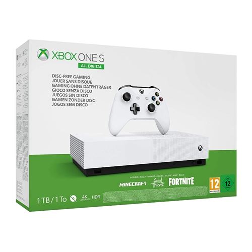 XBOX ONE S ALL DIGITAL 1TB COM 3 JOGOS INCLUSOS