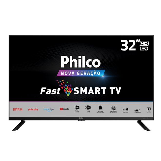 Smart TV 32" Philco D-LED HD PTV32G70SBL HDR 2 HDMI 1 | Schumann