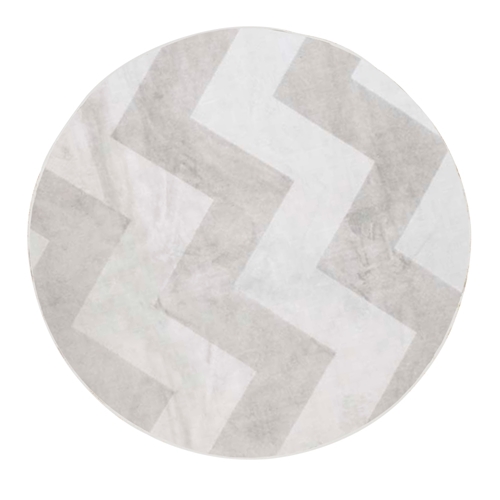 Tapete redondo chevron Clearance