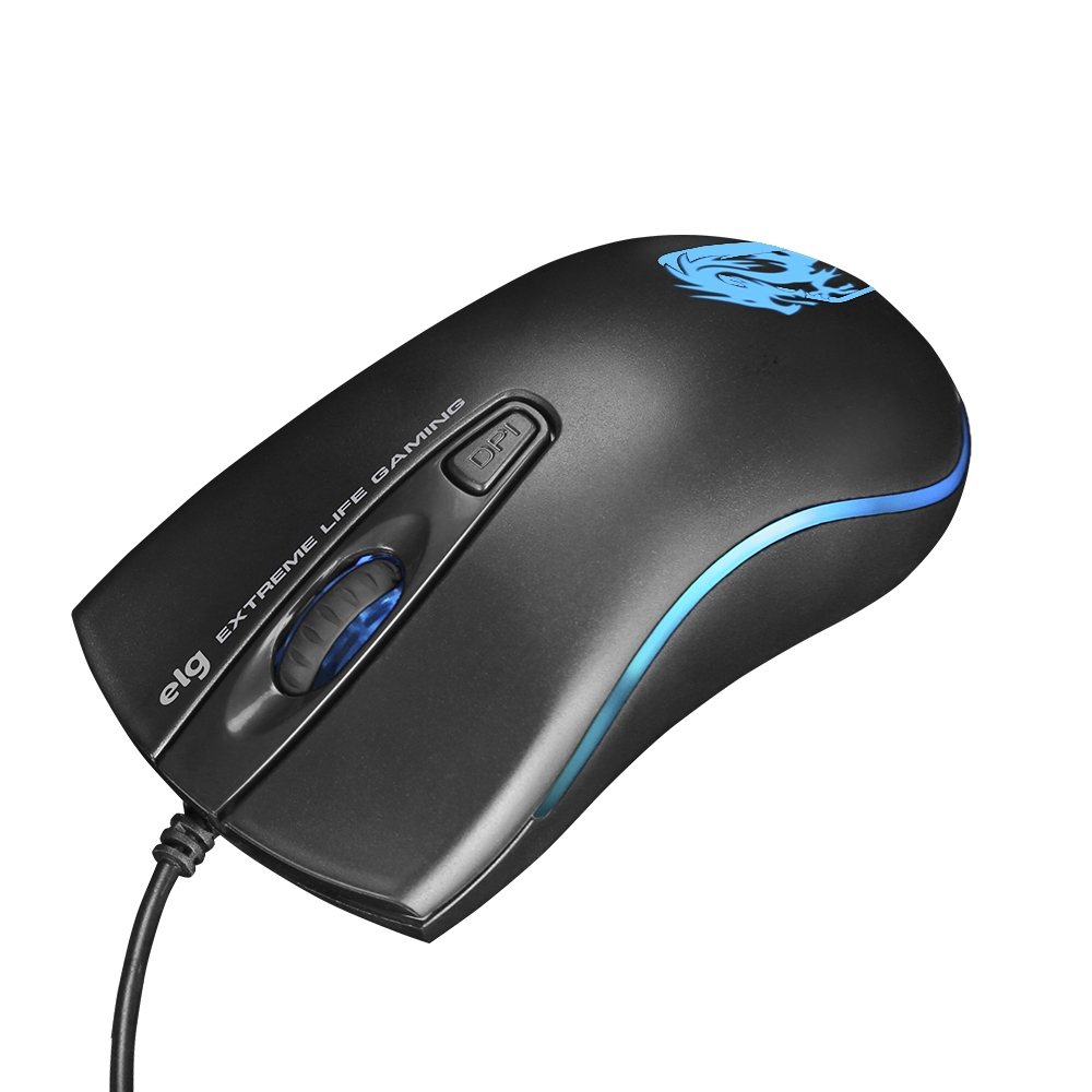 Mouse Gamer ELG Dragon War MGDW 2400DPI Preto Schumann