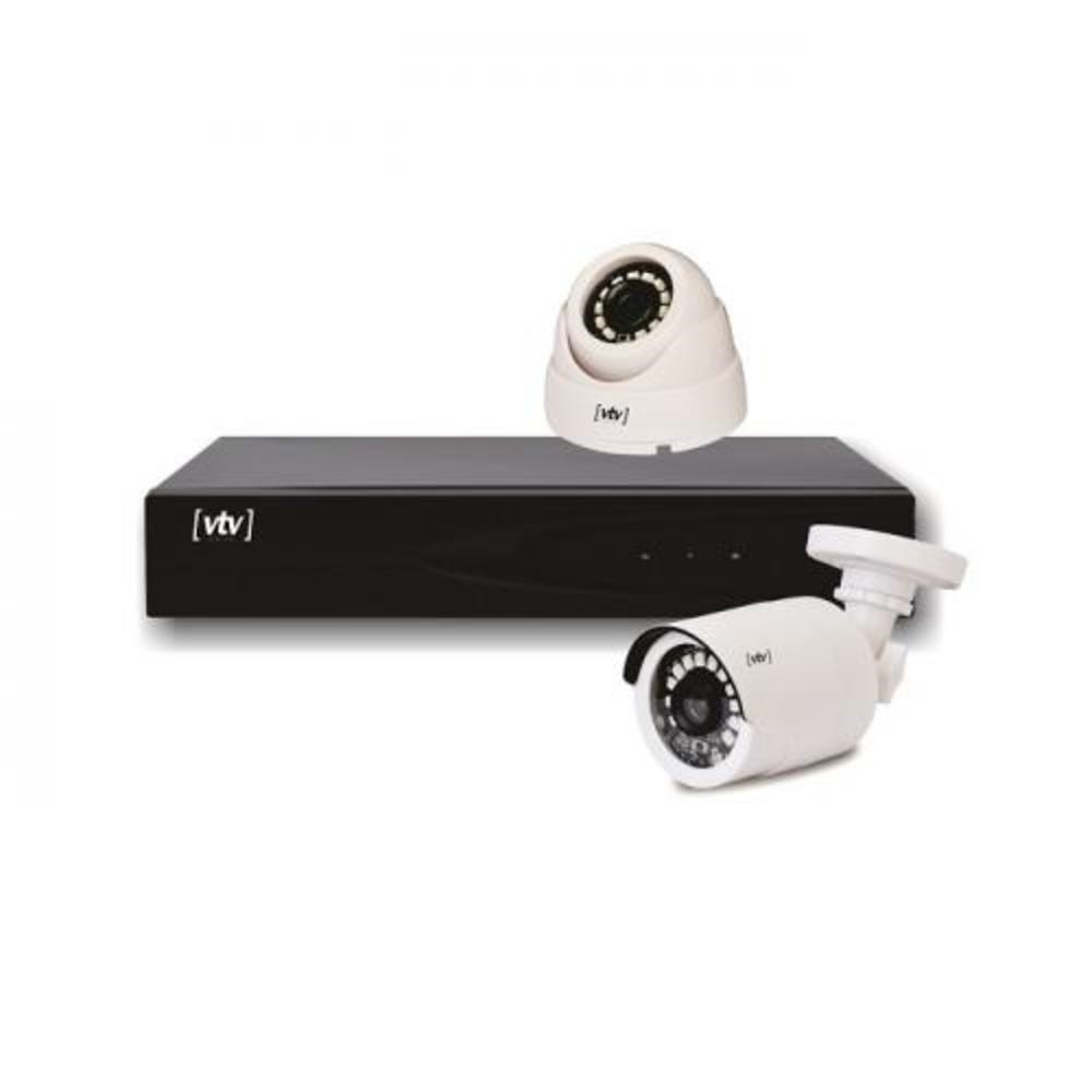 Kit de Segurança VTV DVR AHB 7004 T LM V3 2 Câmeras B Multisom