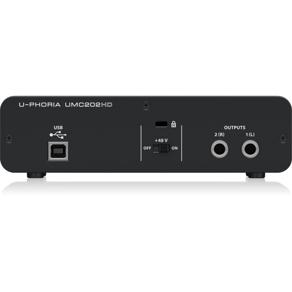 Interface de Áudio USB Behringer UPhoria UMC202HD Multisom