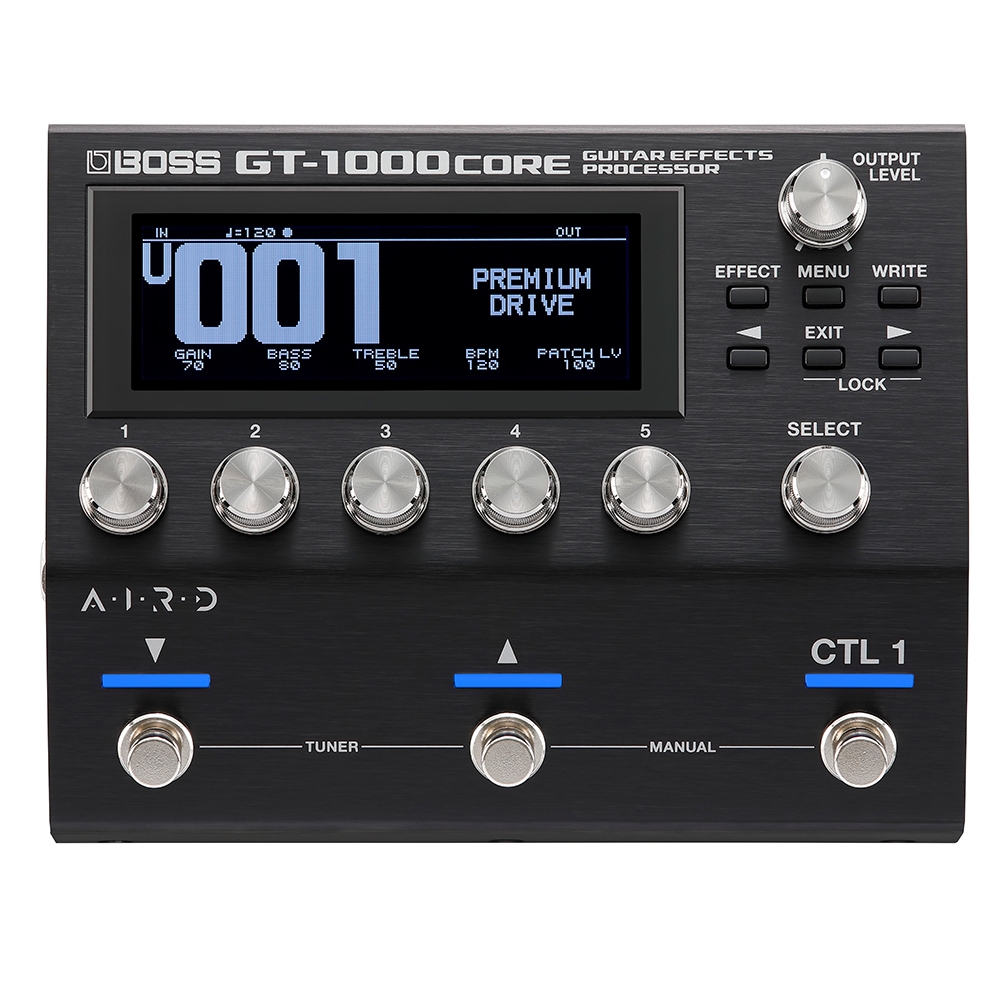 Pedaleira para Guitarra Boss GT1000CORE Multiefeitos Multisom