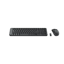Combo Teclado e Mouse sem fio Logitech MK220 - Preto - Multisom