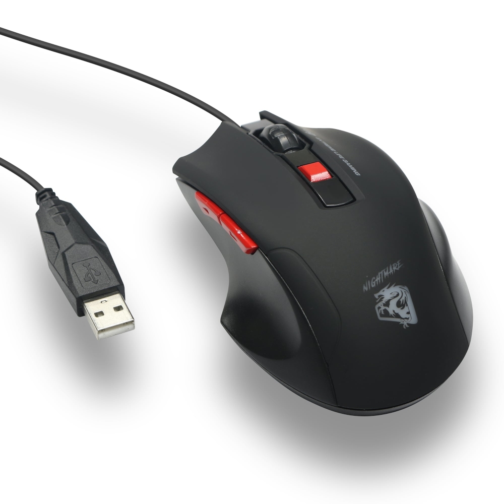 Mouse Gamer ELG Nightmare MGNM 4000DPI Preto Multisom