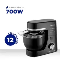 Batedeira Planetária Mondial BP-03 700W com 12 Velocidades e 4,5 Litros Preto