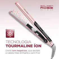 Prancha Mondial P-20 com Controle de Temperatura Golden Rose