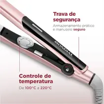 Prancha Mondial P-20 com Controle de Temperatura Golden Rose