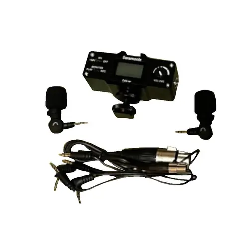 Microfone e Mixer para Câmeras Digitais DSLR Saramonic CaMixer