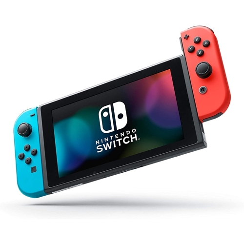 Console Nintendo Switch com 1 Controle Joy-Con vermelho e Azul +