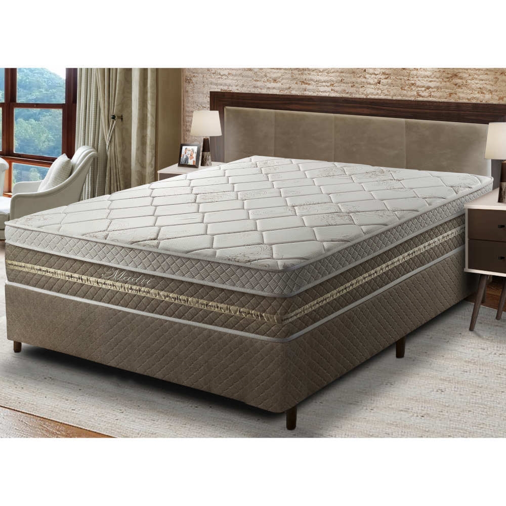 Cama Box Casal Umaflex Madri 138x188x75cm Molas Ensaca Schumann