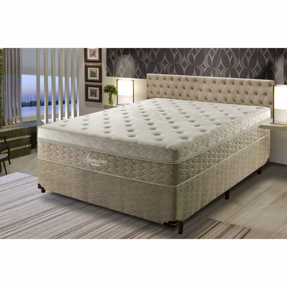 Cama Box Casal Umaflex Splendore Molas Ensacadas Mar Schumann