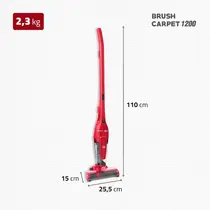 Aspirador de Pó Vertical Mondial Brush Carpet AP-25 com Filtro Removível 1200W Vermelho