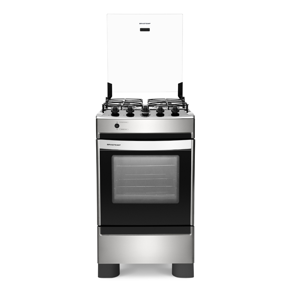 Fogão 4 Bocas Brastemp BFO4NAR Com Mesa De Inox Bivolt | Schumann