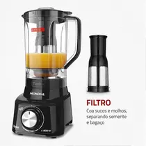 Liquidificador Mondial 900W 2,7 Litros Turbo L-900FB Preto