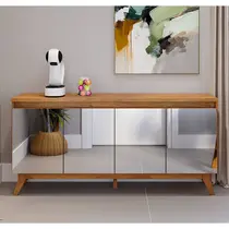 Buffet 4 Portas Espelhadas 156cm Viero Glamour