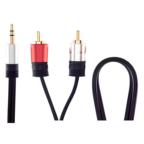 Cabo de Audio Multilaser 3,5MM x 2RCA– WI 287