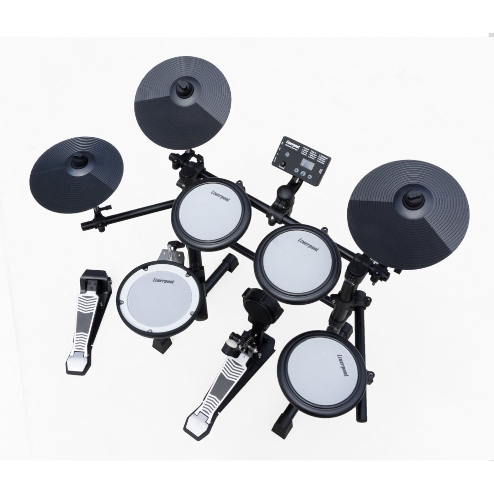 Bateria Eletrônica Liverpool Drum Bass com Baquetas Schumann